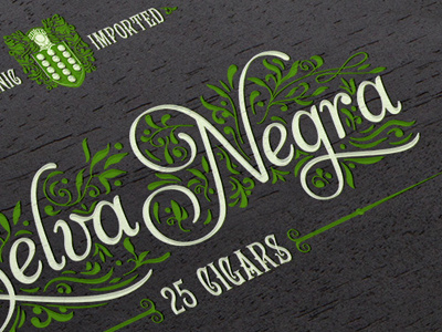 Selva Negra Cigars 1800 branding cigar cigars lettering logo logotipo logotype nicaragua ornamental shield