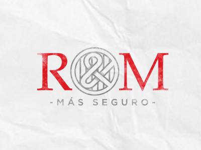 R&M ampersand branding insurance knot logo mark