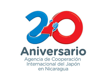Logo Aniversario Cooperación Japonesa en Nicaragua 20 2008 aniversario anniversary branding jica logo nicaragua numbers tb
