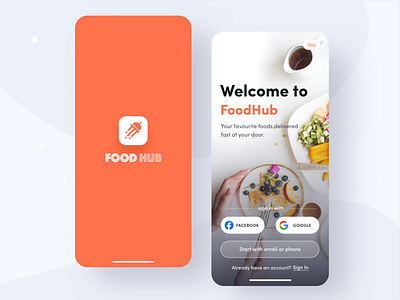 Food Delivery UI Kit app creative food app food delivery app food delivery ui kit interaction landing page mobile app design modern design restaurant app ui ux ui design ui kit ui kit 2020 ui kit design ui8 uidesign userinterface