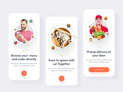 Food Delivery UI Kit- Onboarding app branding design food app food app ui kit food delivery food delivery app interaction landing page mobile app mobile design mockup onboarding screen restaurant app trendy design ui design ui kit design ui kits uiux user experience ux