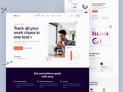 Tracking Software Landing Page