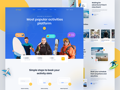 Landing Page- Activities Platform