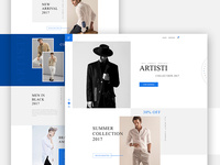 "Artisti" - E-Commerce Template Concept.