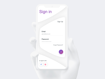 Sign in & Sign up - Daily UI #03 interaction mockup signin signup ui ux
