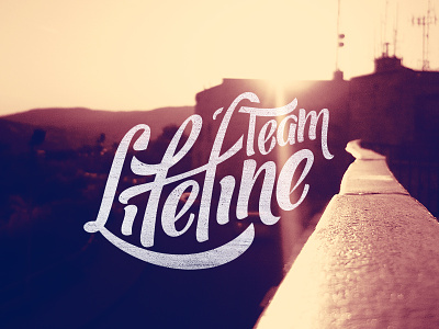 Team Lifeline hipster logo lomo script typography