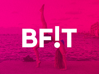 BF!T Personal Training Logo baby branding clean empowerment exclamation exercise female fitness logo text typography wordmark