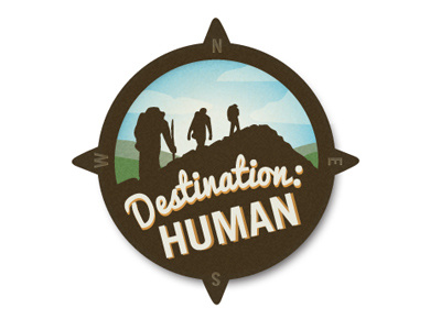 WIP: Destination Human brand identity logo