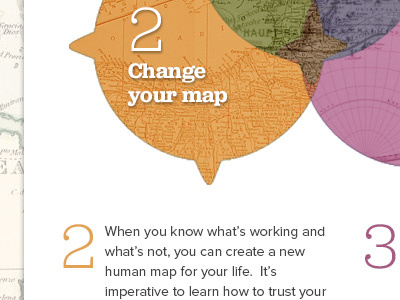 human experience compass maps orange