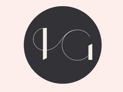Agency Logo branding contrast hg logo thin typography