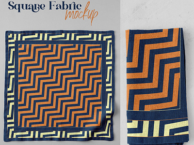 Square Fabric Mockup