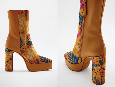 Boots Mockup apparel boots design fashion photoshop mockup psd mockup winter