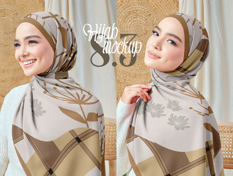 Hijab Mockup Pack 8 Ver.3 by Pei Mockups on Dribbble