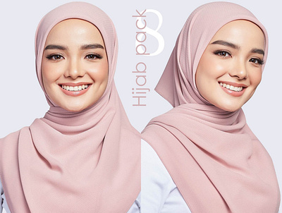 Hijab Mockup Pack 8 apparel clothes design download fabric mockup female girl hijab muslim photoshop mockup psd mockup scarf shawl template textile mockup woman