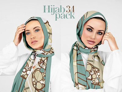 Hijab Mockup Pack 34 apparel clothes design download fabric mockup female girl hijab model muslim photoshop mockup psd mockup scarf shawl template textile mockup woman