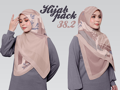 Hijab Mockup Pack 38.2 apparel clothes design download fabric mockup fashion female girl hijab model muslim photoshop mockup psd mockup scarf shawl template textile mockup woman