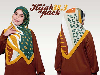 Hijab Mockup Pack 38.3 apparel clothes design download fabric mockup fashion female girl hijab model muslim photoshop mockup psd mockup scarf shawl template textile mockup woman