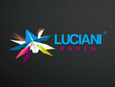 Luciani Paper illustration logo vector