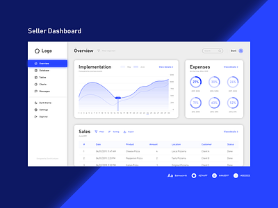 Seller Dashboard analysis analytics chart clean clear dashboard data visualization design diagram graph interface light overview sales sell sheet table ui ux web