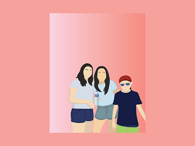 Friends Trip Portrait 🤍 design graphic design illustration vector