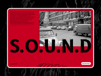 S O U N D app berlin black book concept design font foto illustration interface mobile red template typography ui uidesign vector web white