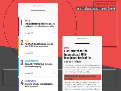 Cybersport.Com 2 cybersport.com dota e sport mobile ui x