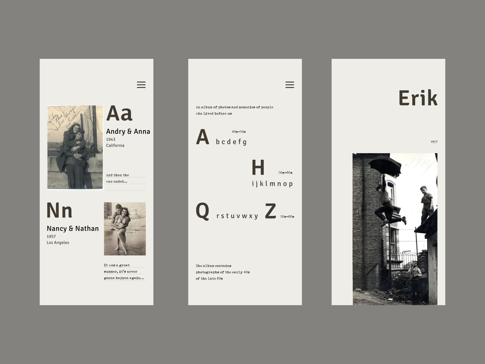 Memory album by Yura Kotlovsky © on Dribbble