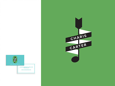 Charis Carter band branding business card illustration logo music musician note