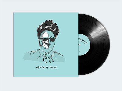 Amythyst Kiah & Her Chest of Glass EP album design illustration keys layout musician portrait skull vinyl