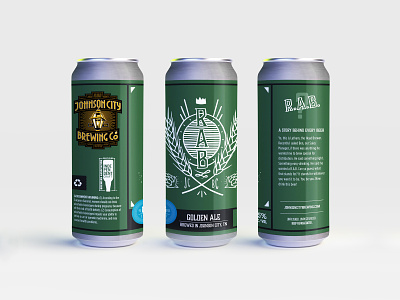 Johnson City Brewing Co Label - RAB ale beer beer branding beer label beer label design branding brewing craftbeer design illustration label labeldesign tennessee tn