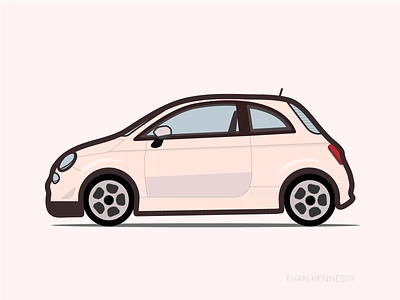 Fiat car fiat illustration italy vector
