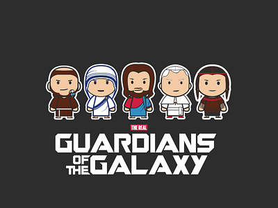 [the real] Guardians of the Galaxy christian guardians guardians of the galaxy saints totus tuus tshirt