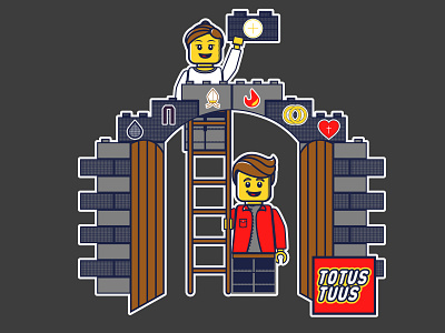 Totus Tuus Lego Church branding building church design illustration lego logo sacraments toronto totus tuus