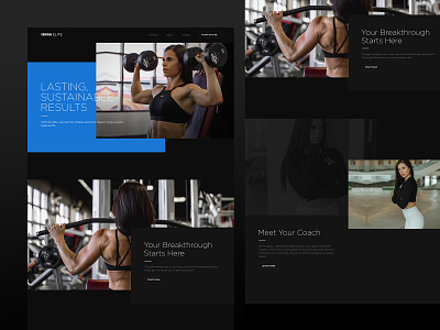 Iskra Elite business design fitness health visual design web website website design