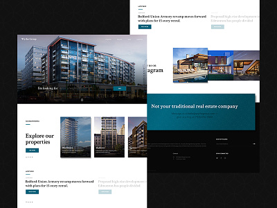Wythe Group business design landing page real estate web
