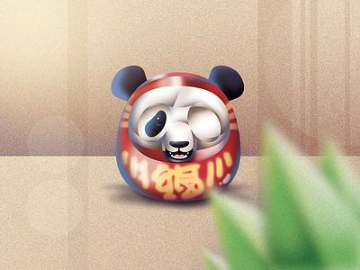 Kōun: Daruma by Lore Mondragón on Dribbble