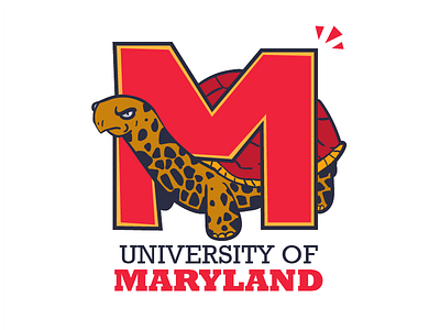 UMD ReIllustration college illustrator logo maryland redesign sports umd university