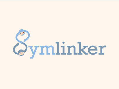 Symlinker Logo branding characters cute design flat icon illustration logo text typography vector