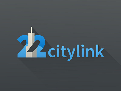 22Citylink Logo branding city design flat logo minimal