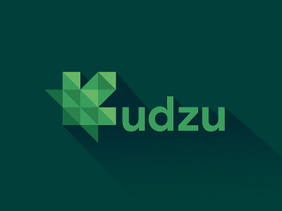 Kudzu Logo branding flat geometric logo minimalism nature simple