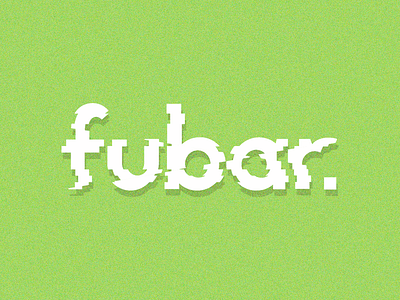 Fubar Logo- experimenting with distortion techniques