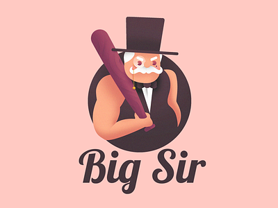 Big Sir big sir big sur branding character illustration logo robbery simple