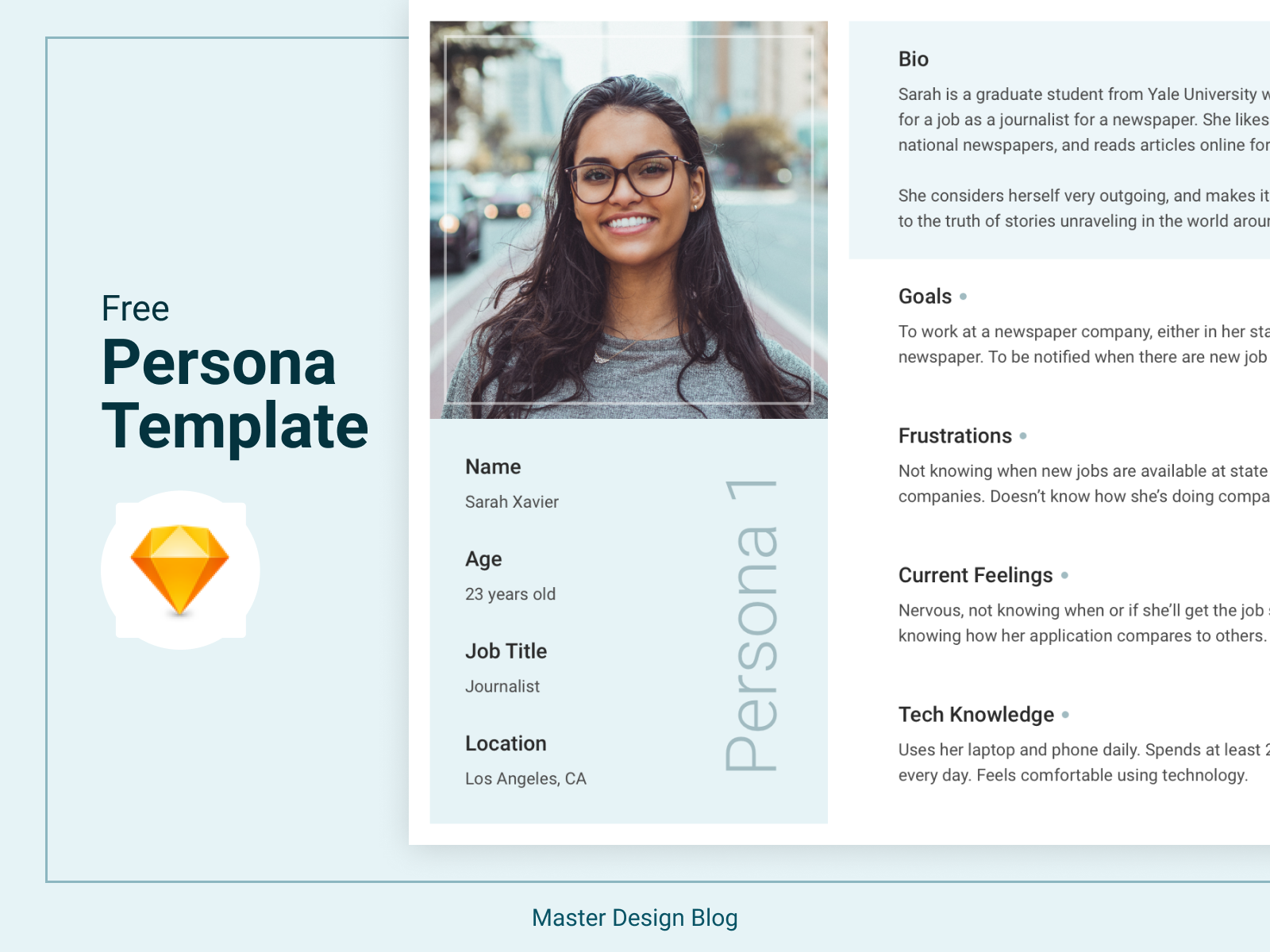 Free Persona Template Sketch by Alexander Georges on Dribbble
