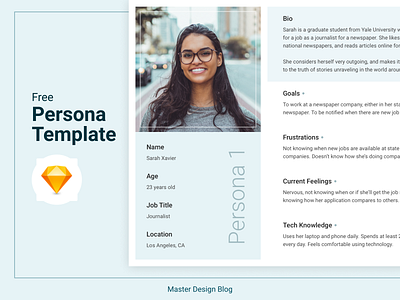 Free Persona Template [Sketch] free freebie mockup mockup design mockup template persona sketch sketch template template template design templates ui ui ux uidesign uiux ux ux ui ux design uxdesign uxui