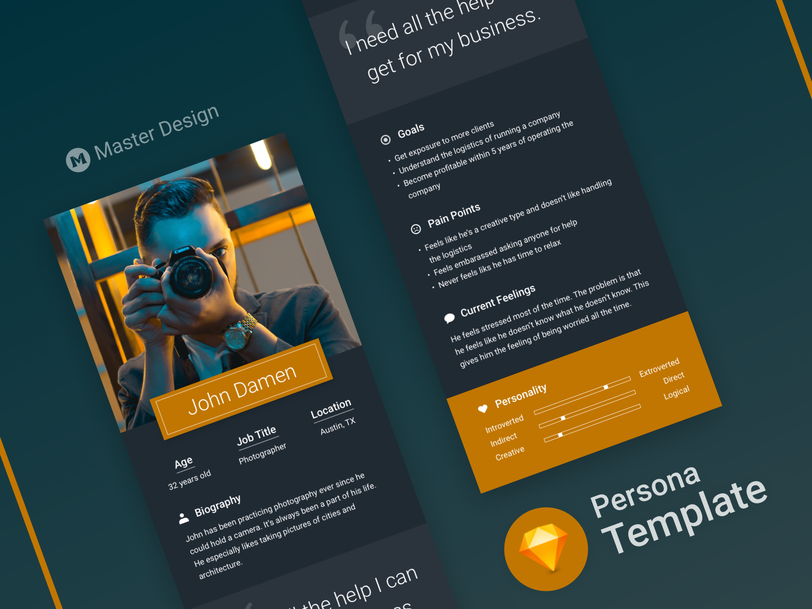 Persona Templates Bundle [Sketch] by Alexander on Dribbble