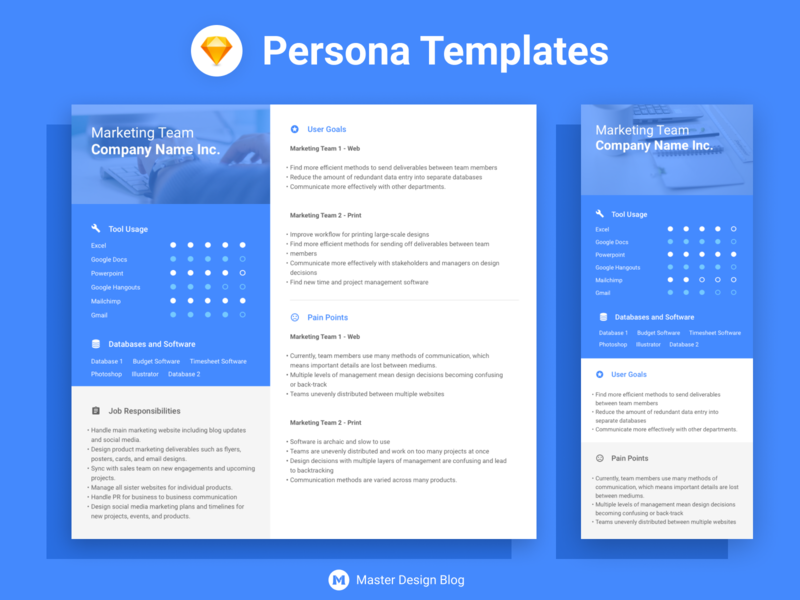 Persona Templates Bundle Sketch By Alexander Georges On