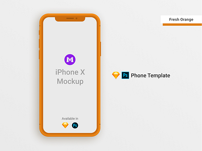 iPhone X Clay Template/Mockup [PSD] [Sketch] by Alexander Georges on ...