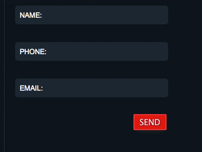 Callback request form blue dark form red request
