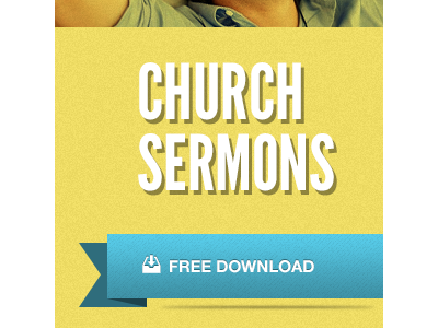 Sermon download widget blue button church download sermon widget yellow