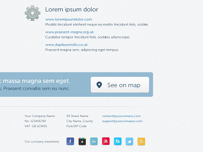 Business theme footer